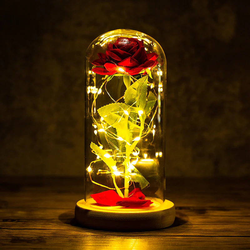 Rose Glass With LED Light