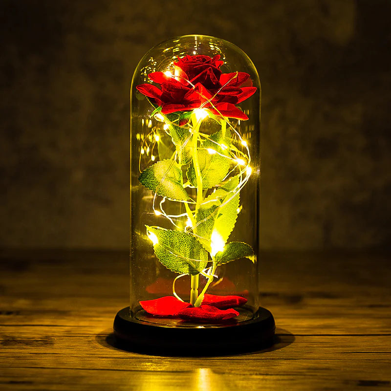 Rose Glass With LED Light