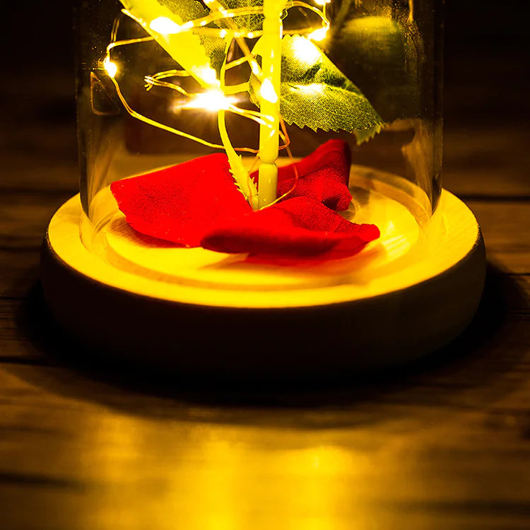 Rose Glass With LED Light