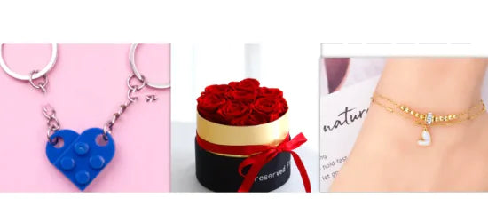 Roses éternelles dans un coffret cadeau